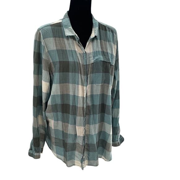 Woolrich Button up xl Teal Grey - Picture 1 of 4